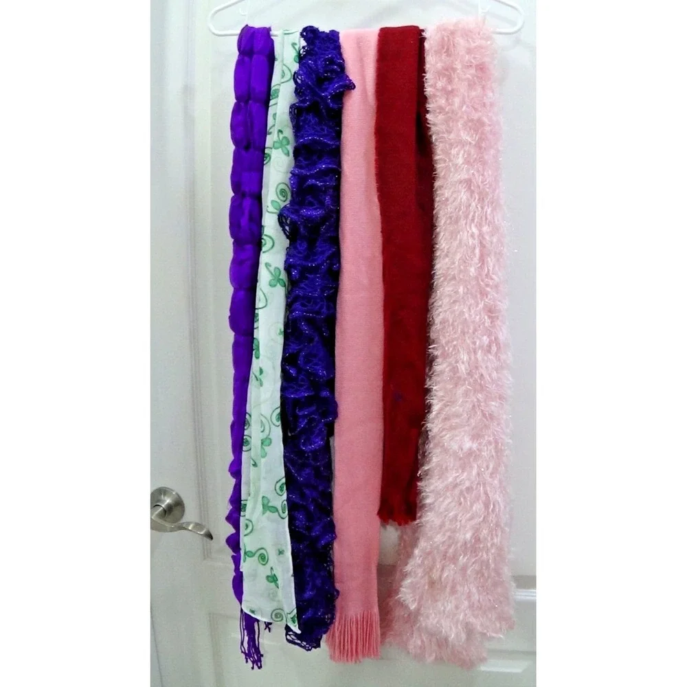 Neck Muffler Warmer Scarf Boa Lot of SIX Winter is HERE #333